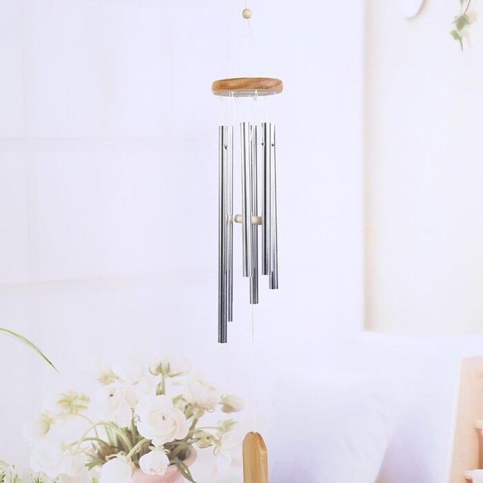 Classic Solid Wood Metal Multi-tube Wind Chimes Home Decoration - Image 8