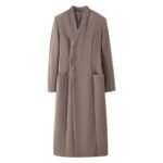 Fashionable Wool Coat With A Stand-up Collar - Image 2