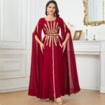 Arab Women's Robe Super Long Sleeve Muslim Dress - Image 4