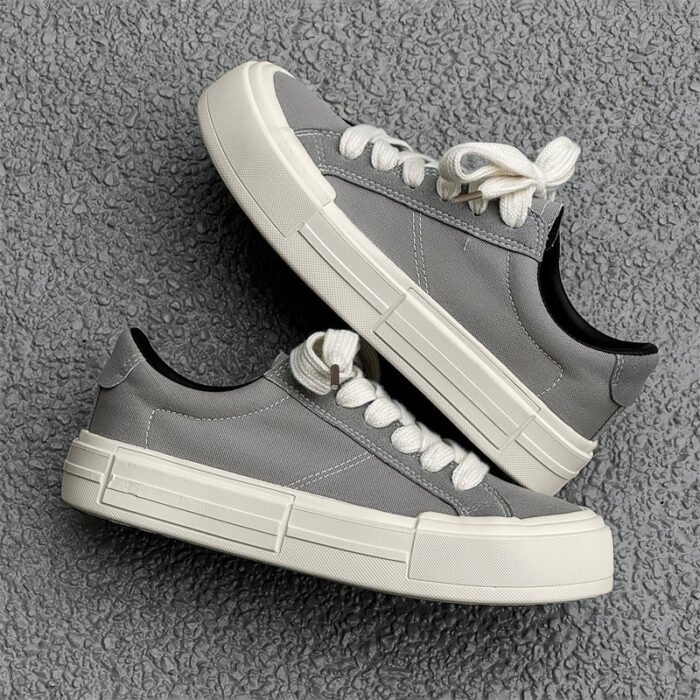 Women's Canvas Platform Casual Sports Skate Shoes - Image 2