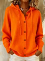Womens American-style Relaxed-fit Cardigan Hoodie - Image 10