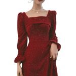 Bridal Toast Attire Red Autumn Party Look - Image 2