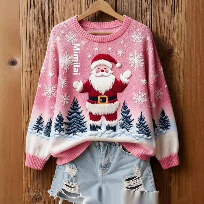 Womens FallWinter Crew Neck Sweatshirt - Image 2