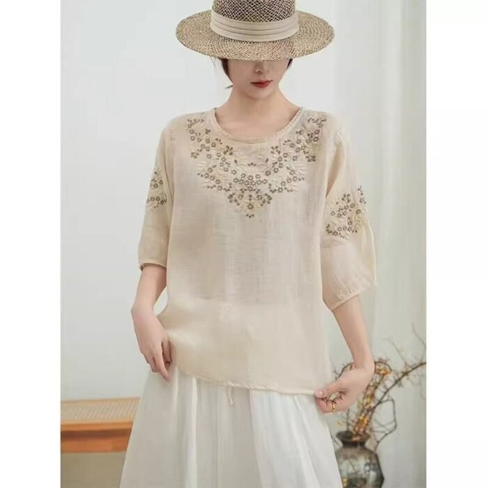 Summer-style Loose Slimming Pullover Top - Image 10