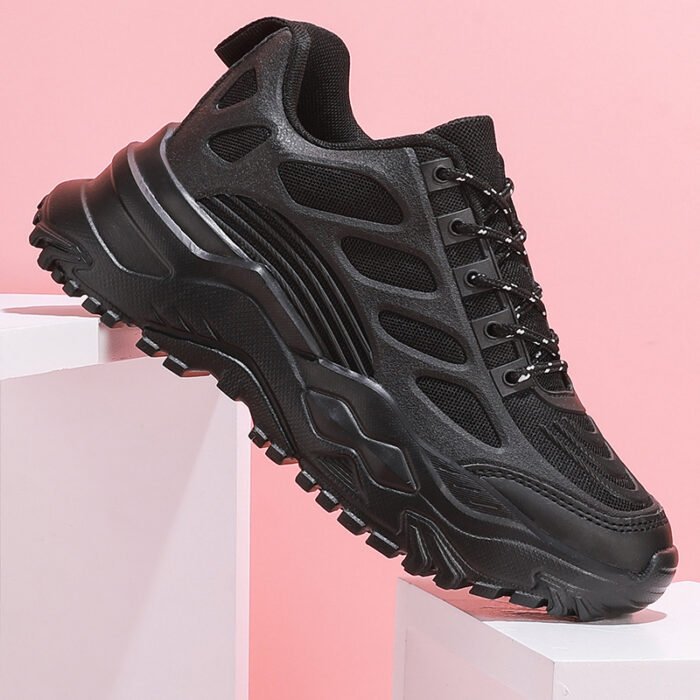 Trendy Thick Bottom Height Increasing Breathable Comfortable Four Seasons Leisure Sneaker - Image 3