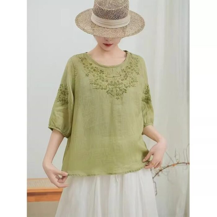 Summer-style Loose Slimming Pullover Top - Image 8