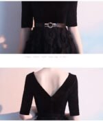 Black Evening Dress Women Noble Elegant And Slim - Image 5