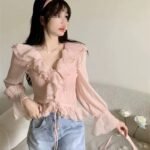 Ice-silk Chiffon Sun-protective Blouse For Women - Image 5