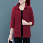 Womens Fashionable Loose-fitting Plus-size Fluffy Coat - Image 3