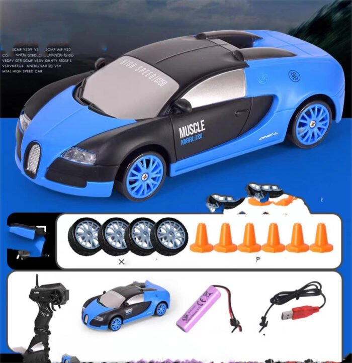 2.4G Drift Rc Car 4WD RC Drift Car Toy Remote Control GTR Model AE86 Vehicle Car RC Racing Car Toy For Children Christmas Gifts - Image 5