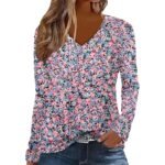 Summer Womens Casual Long-Sleeve Printed Top - Image 2