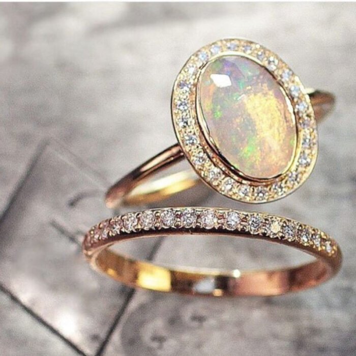 Alloy-inlaid Ring For Womens Accessories - Image 5