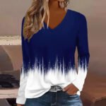 Summer Womens Casual Long-Sleeve Printed Top - Image 5