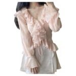 Ice-silk Chiffon Sun-protective Blouse For Women - Image 3