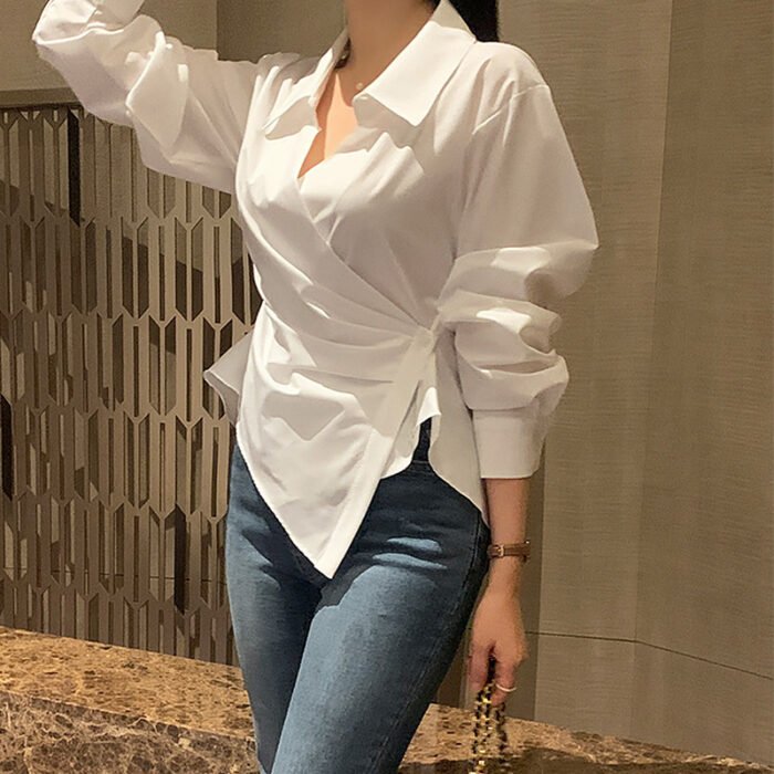 Sexy Yet Understated Fitted Blouse For Women - Image 4