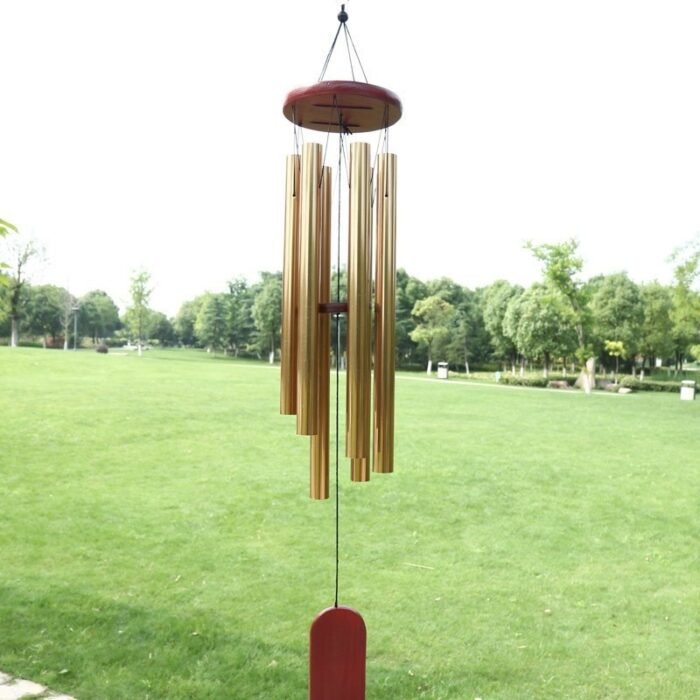 Classic Solid Wood Metal Multi-tube Wind Chimes Home Decoration - Image 6