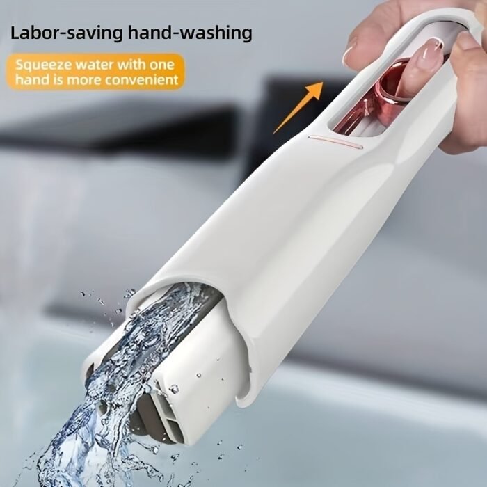 New Portable Self-NSqueeze Mini Mop, Lazy Hand Wash-Free Strong Absorbent Mop Multifunction Portable Squeeze Cleaning Mop Desk Window Glass Cleaner Kitchen Car Sponge Cleaning Mop Home Cleaning Tools - Image 6
