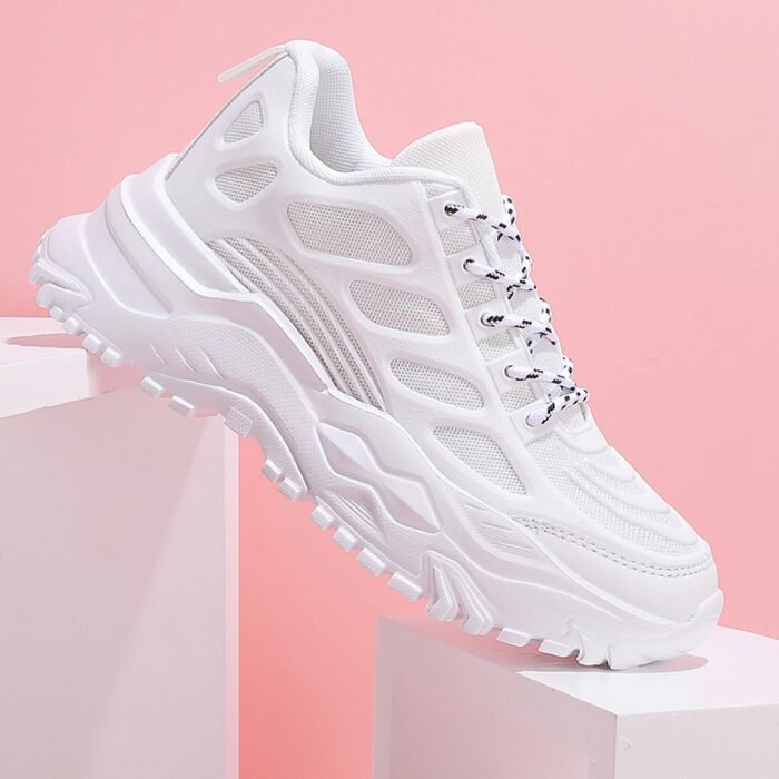 Trendy Thick Bottom Height Increasing Breathable Comfortable Four Seasons Leisure Sneaker - Image 4