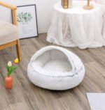2 In 1 Dog And Cat Bed Pet Winter Bed Round Plush Warm Bed House Soft Long Plush Pets Bed Pet Products - Image 4