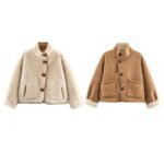 Womens Stylish Versatile Reversible Thermal Jacket - Image 4