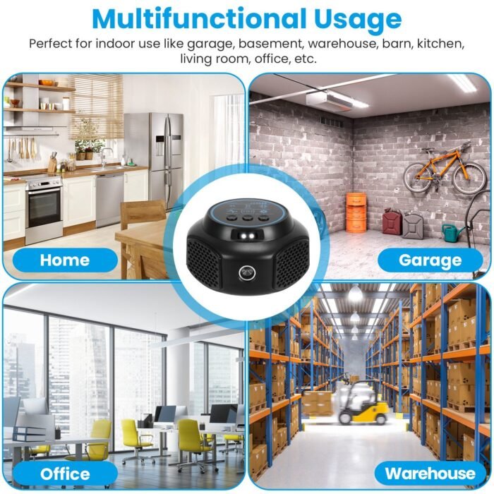 1Pc 360 Degree Ultrasonic Mice Repellent Indoor Rodent Repeller Rat Squirrel Rodent Chaser With 3 Modes 2 Strobe Lights For Kitchen Warehouse - Image 9