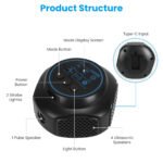 1Pc 360 Degree Ultrasonic Mice Repellent Indoor Rodent Repeller Rat Squirrel Rodent Chaser With 3 Modes 2 Strobe Lights For Kitchen Warehouse - Image 2