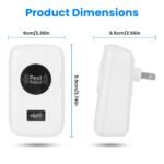 6 Pack 32-120KHz Ultrasonic Insect Repellent Indoor Plug In Bug Repellent Mosquito Roaches Mice Control With 3 Modes For Bedroom Garage Warehouse Office For Spring Summer - Image 7